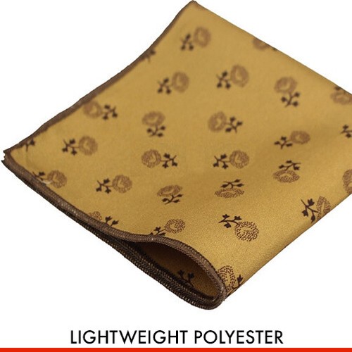 MEN POCKET SQUARE Dot Flower Paisley Cotton Handkerchief Polyester Hanky Party - Picture 45 of 59