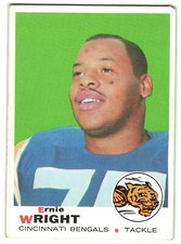 Ernie Wright 1969 Topps NFL Card # 212