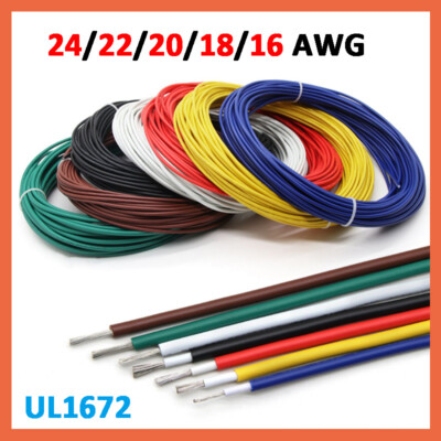 Flexible PVC Wire Lead Cable Tinned Copper Core 24/22/20/18/16 awg Available