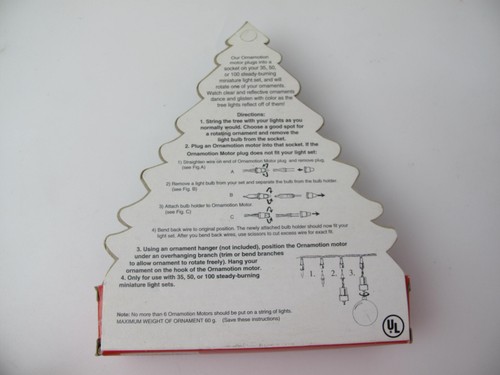 Noma Midwest Ornamotion Christmas Ornament Motors Set of 3 Holiday Decor 1989 - Bild 5 von 6