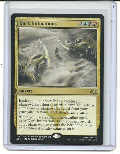 Dark Intimations - Aether Revolt - Magic the Gathering - Foto 1 di 4