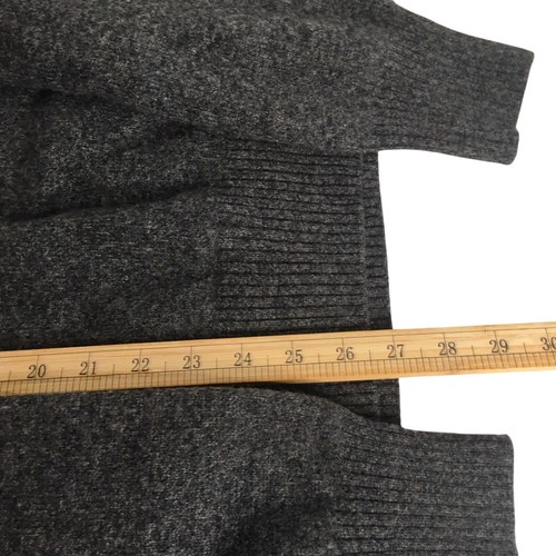 Pronto Uomo 100% Wool Sweater Pullover Shawl Collar Mens XL Gray - Picture 10 of 13