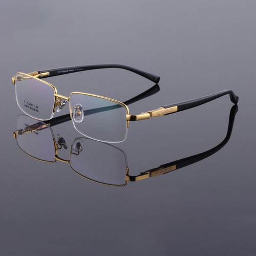 Titanium Eyeglass Frames for Men Glasses Frame Half Rimless Spectacle Frame - 第 1/12 張圖片