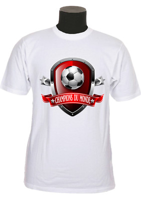 Kinder T-Shirt Team Frankreich 2 Sterne Fußball Weltmeister Ref. 177