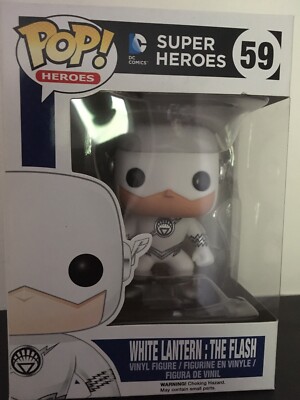 Funko Pop! VAULTED White Lantern The Flash 59 Vinyl Action Figure 100% ORIGINAL