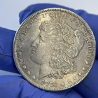 1878-S MORGAN SILVER DOLLAR - FILLED IN S - AU - 81060