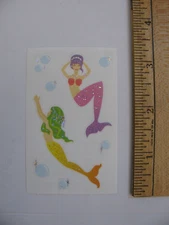Mrs. Grossman's Stickers MERMAIDS Bubbles 1 Mod 2" X 3.25" NOS