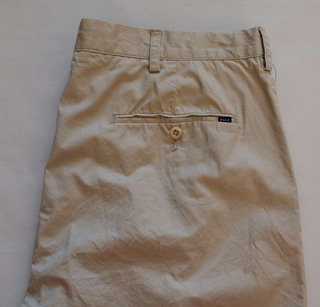 POLO RALPH LAUREN SUFFIELD WESTPORT SHORTS MENS FLAT FRONT COTTON CHINO BLUE