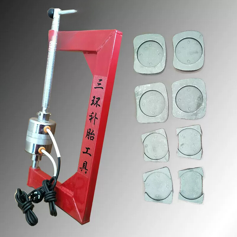 Inner and Outer Tyre Patching Machine Timer Temperature Adjustment Fire Patching