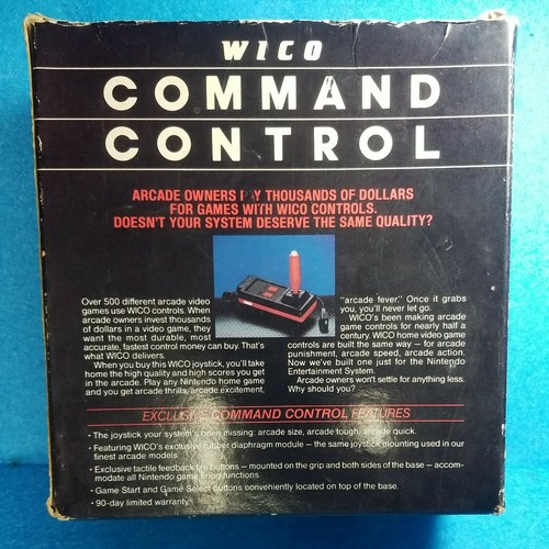 Nintendo NES Wico Joystick Controller - Wico Command Controller w/Box *Untested* - Picture 3 of 12