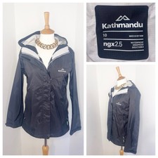 Kathmandu Black Ngx 2.5 Cagoule Rain Coat Jacket Waterproof Mac Windbreaker 10