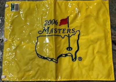 2006 MASTERS GOLF FLAG Authentic Augusta National - PHIL MICKELSON WON