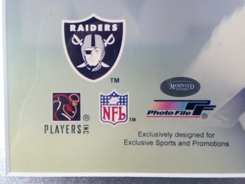 Autogramm LA Raiders Tim Brown Jerry Rice Rich Gannon gerahmtes Foto NFL - Bild 6 von 9