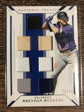 Brendan Rodgers 2019 National Treasures Game Gear Material Sevens #73/99