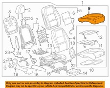 GM OEM 17-20 Trax Seats Tracks Passenger Seat Components-Cushion Cover 42506369