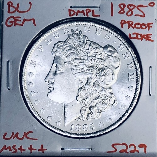 1885 O BU MORGAN SILVER DOLLAR UNC MS+++ DMPL U.S. MINT RARE COIN 5229