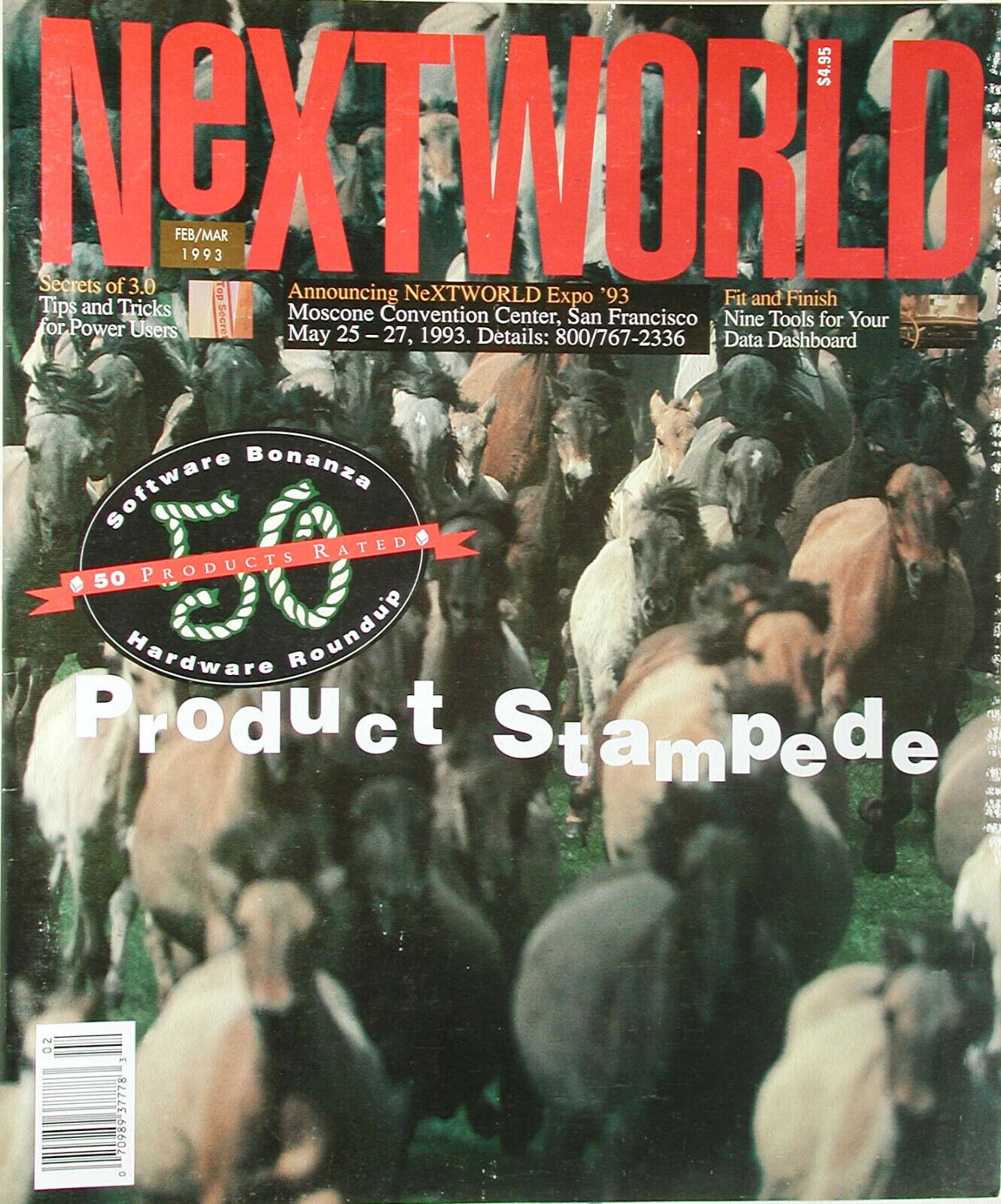 NeXTWorld Magazine Feb /Mar 1993 Issue ONLY Steve Jobs NeXT Cube NEXTSTEP Apple 