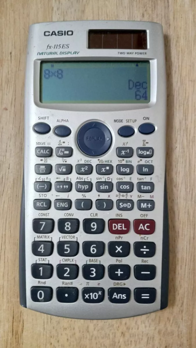 Casio FX 115ES Scientific Calculator N78 Natural Display Two Way