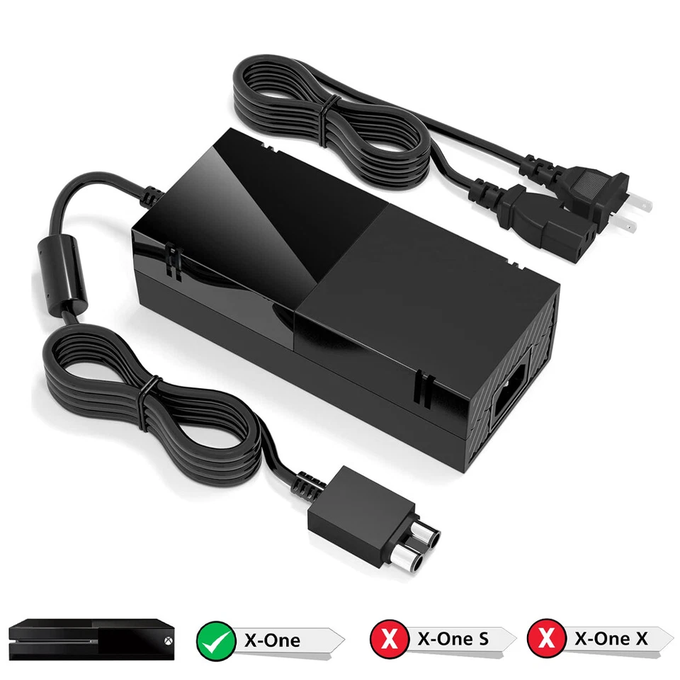 AILINBATTERY For Microsoft Xbox One Console AC Adapter Brick Charger Power Supply Cord NEW US
