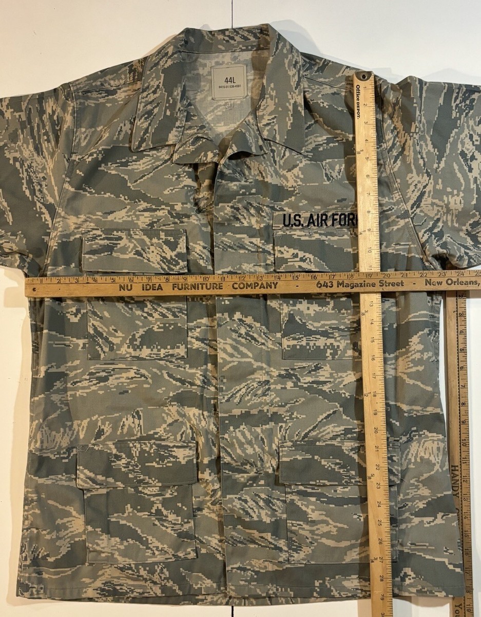 Men's Air Force Camo Utility Coat 44L SPM1C1-07-D-0009 8415