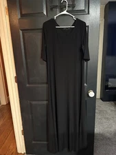 NWT - Attitudes by Renee (QVC) Black Maxi Dress - Medium Tall