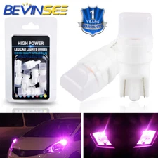 10x Pink LED Bulbs T10 194 168 W5W Turn Signal Parking Light Interior Dome Trunk