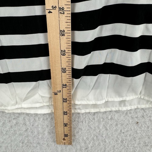 NWT Old Navy Dress Womens Petite Contrast Trim Black White Geometric Tank Shift - Picture 5 of 7