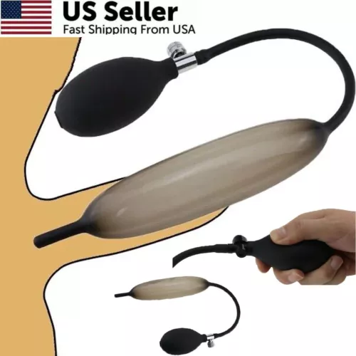 USA Male Silicone Inflatable Urethral Sounding Stretcher Penis Plug Tube Sex Toy - Picture 4 of 21