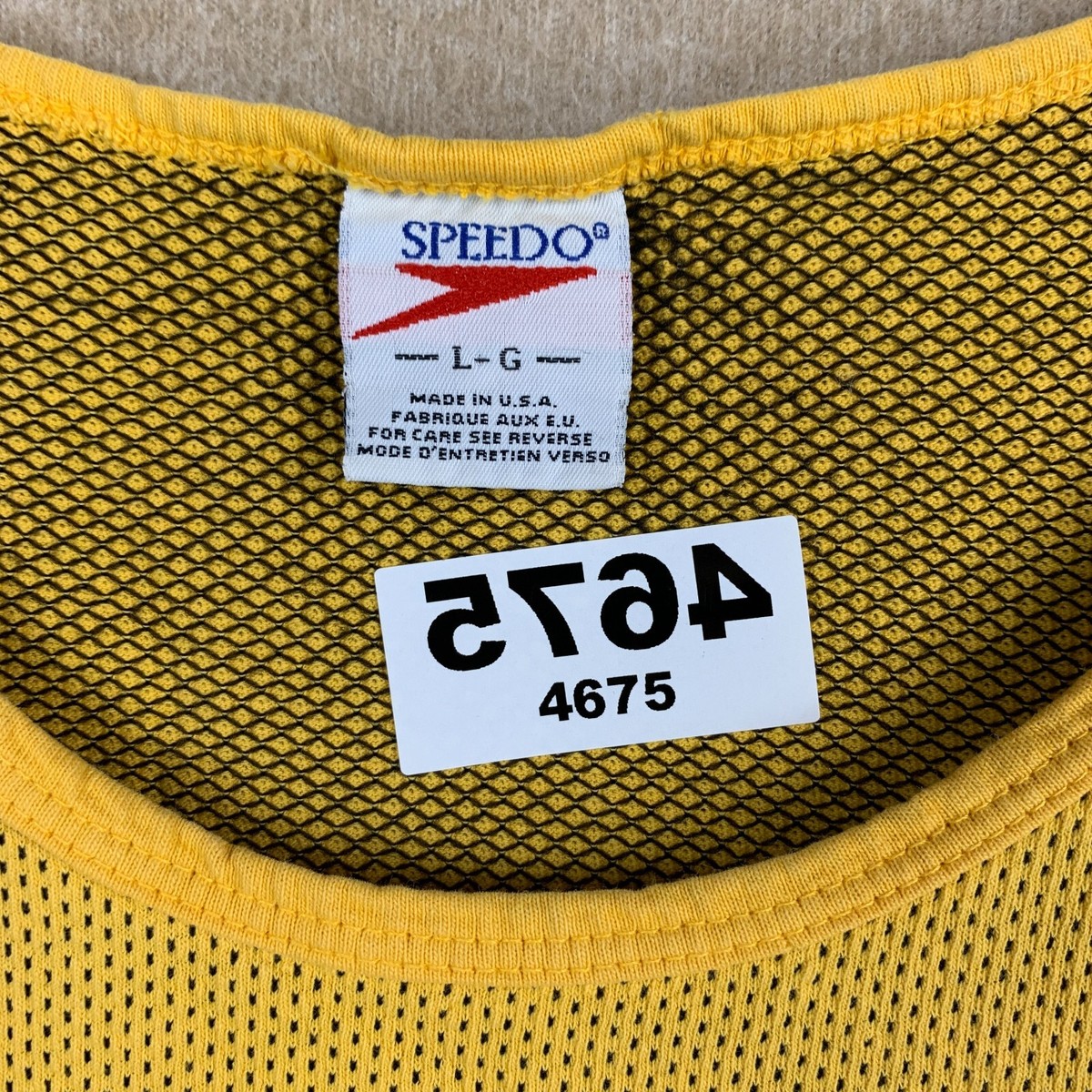 Vintage Speedo Tank L Yellow Shirt Jersey Top 90s Y2K USA | eBay