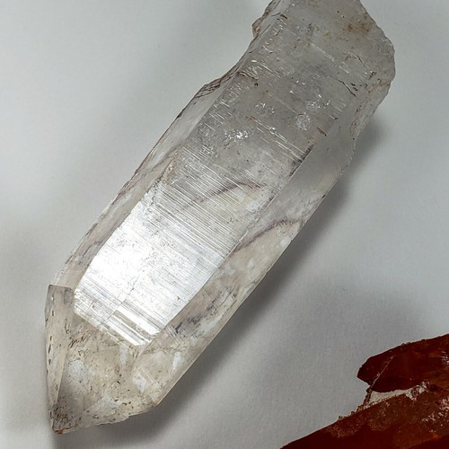 5 brazil Lemurian Clear Quartz and red Moroc Crystal Point Wholesale Bulk Lots - Picture 4 of 10