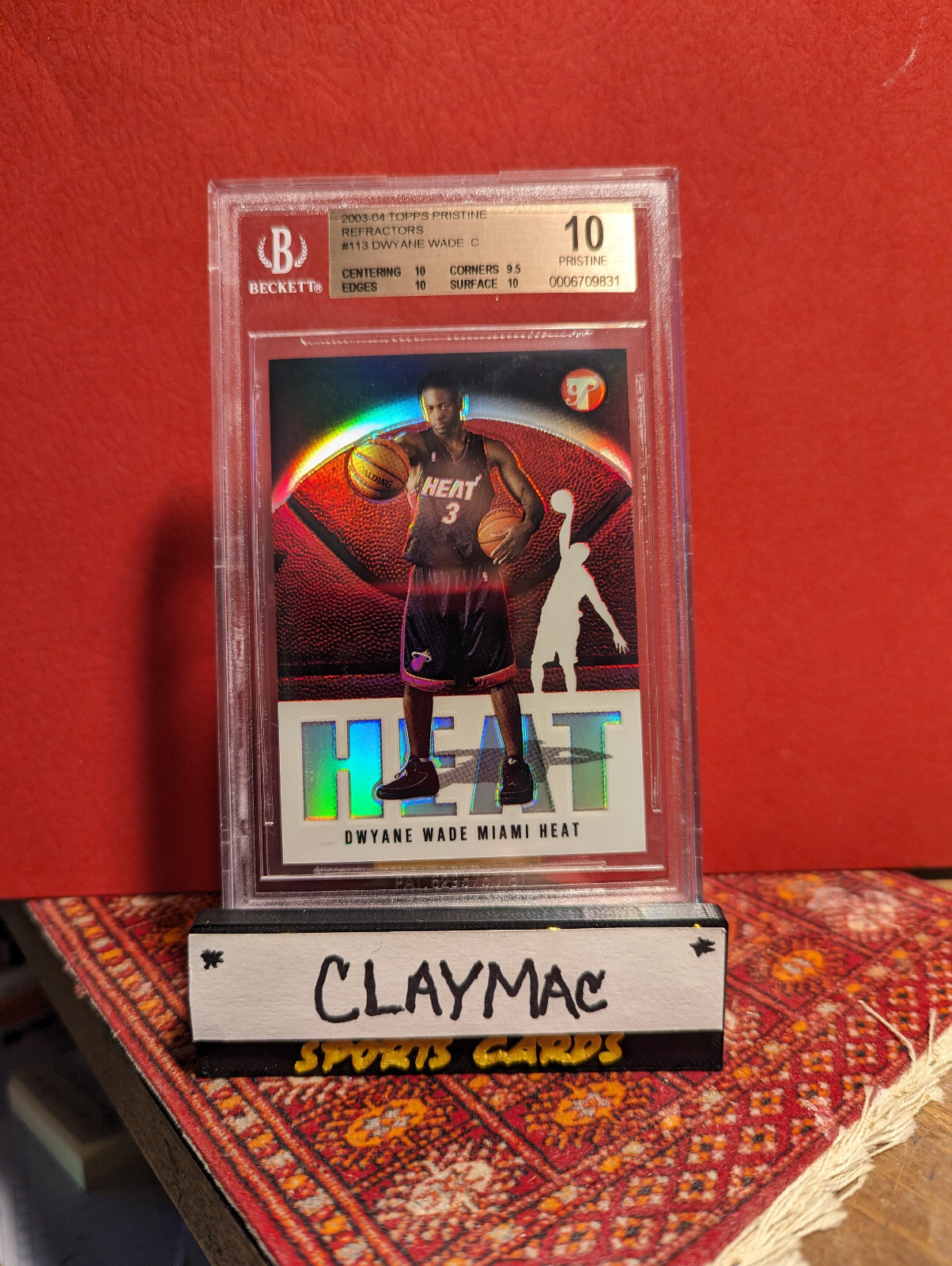 2003-04 Topps Pristine #113 Dwyane Wade RC Refractors BGS 10 w/3 x 10 PRISTINE