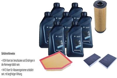 BMW-ORIGINAL, DENCKERMANN Inspektionspaket 5W-30 LONGLIFE 04 Twin Power Turbo 7L für BMW 5er Touring 530d