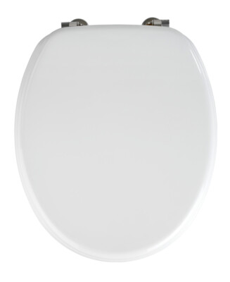 WENKO WC SITZ VALENCIA Toiletten Deckel Klo Brillen Weiß Bad Gäste WC MDF modern