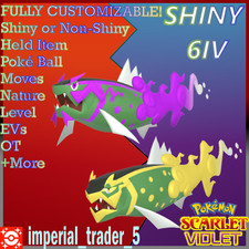 Pok mon Scarlet and Violet SHINY Basculegion Bundle 6IV Customizable