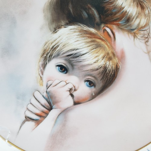 VTG Ozz Franca Art Collector Plate Mother and Child Double Signed. - Picture 5 of 12