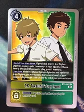 T.K. Takaishi & Izzy Izumi BT9-087  R Digimon CCG | X Record Near Mint English