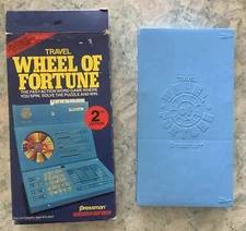 Vintage 1989 Pressman Travel Wheel of Fortune Complete with box and instructions