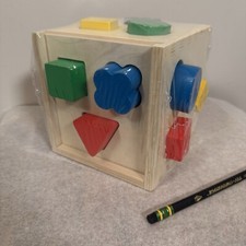 Melissa  Doug Classic Toy Shape Sorting Cube For Kids  Toddlers