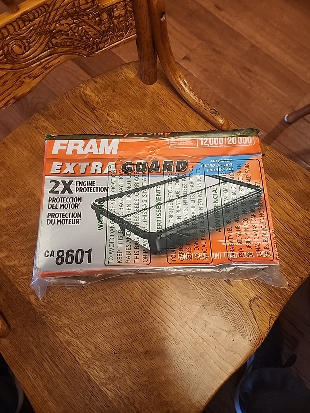 Air Filter-Extra Guard Fram CA8601