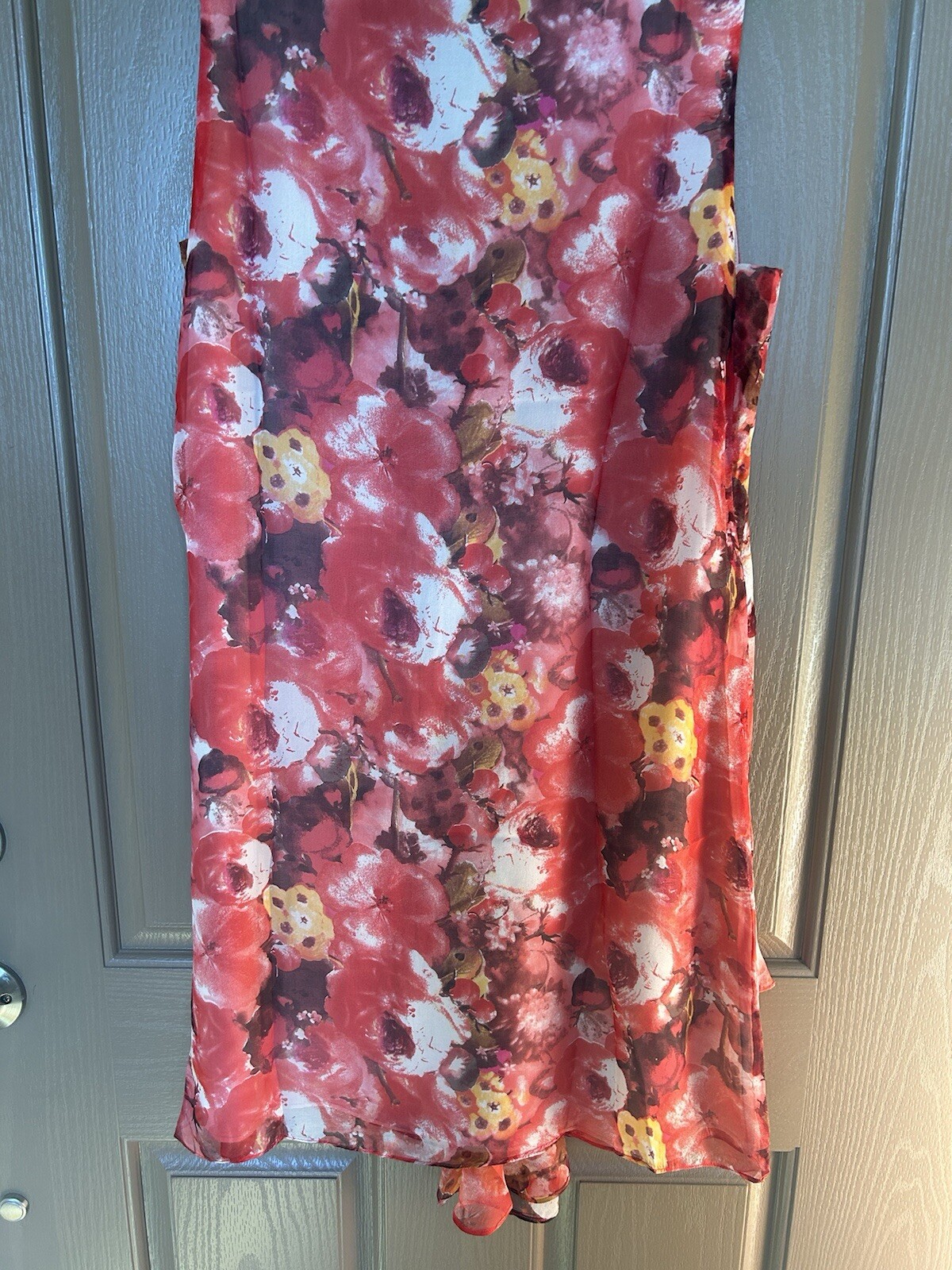 Sundance Language Of Roses Dress Womens 10 Silk Draped Sleeveless eBay