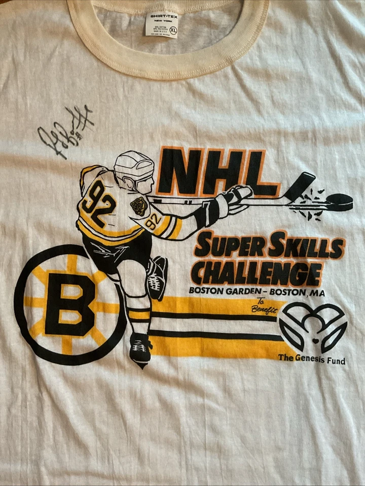 Raro De Colección Años 90 Boston Bruins NHL Super Skills Challenge Ray Bourque Automático. T XL Foto 3 de 4