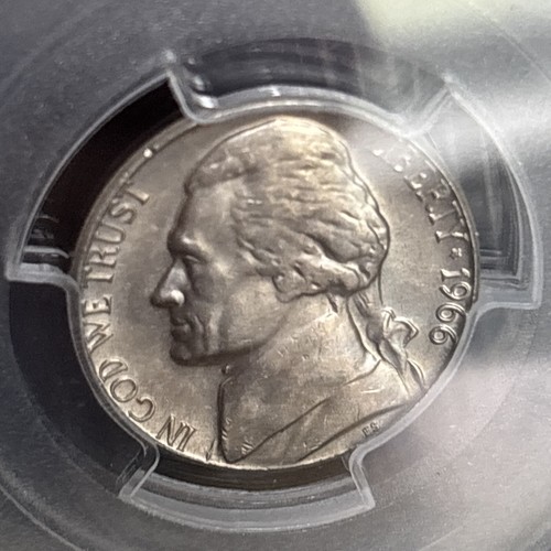 1966 Jefferson Nickel PCGS MS65 Business Strike - Picture 2 of 4