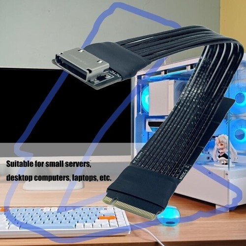 Gen4 4X Oculink External Adapter Cable For M.2 NVMe SSDs GPU Expansion No Fixed - Photo 5/13