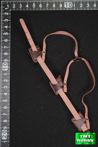 1:6 Scale QORANGE QOM-1041 France Chasseurs Alpins 1915 - Leather Belt w/Pouches - Picture 2 of 2