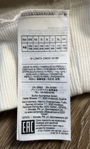 Burton x Virgil Abloh | Friends x Family White Snowboarding Sweatshirt Mens L - Picture 8 of 10
