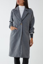 Women Wool Long Coat Size 12