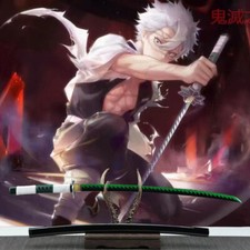 Handmade Cosplay Katana Samurai Sword, Demon Slayer Sword Shinazugawa Sanemi