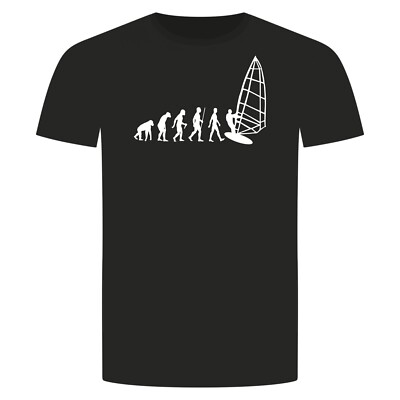 Evolution Surfen T-Shirt - Surfing Board Welle Wind Wasser Urlaub