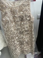 Eliza J Cream Flower Print Dress Size 12 (Pontypridd)