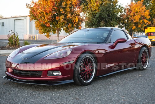 EOS para 05-13 Corvette C6 Base | ZR1 NEGRO BRILLANTE Faldas laterales Par de paneles Rocker - Imagen 2 de 12